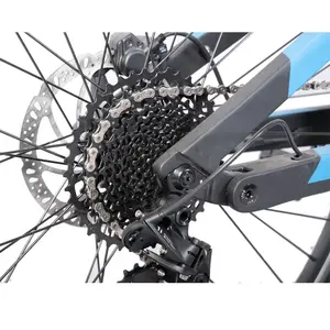 Telaio in fibra di carbonio 500 watt Fat tire bici elettrica Bafang Mid-Drive Motor bicicletta elettrica per adulti