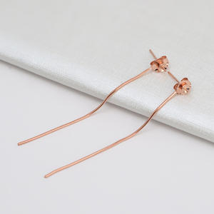 Nouvelles composantes de bijoux 1629 : Boucles d'oreilles en argent S925 avec boule ajustable, clous d'oreille vides en perles pour femme, accessoires de bricolage - Product Image 5