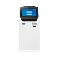 Écran tactile métallique de 21,5/19 pouces, système d'exploitation Windows, distributeur automatique, gestion des files d'attente, équipement de service pour pharmacie, banque