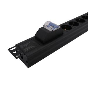 16a/32a 1.5U 6 שקעים שקע pdu חשמלי גרמני אירופאי עם יחידת חלוקת חשמל מפסק מעגלים - Product Image 2