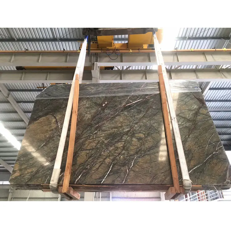 Indian Popular Cheap Forest Green Marble Rain Forest Green Marble forest green marble price