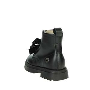 Botas Florens Bambine E5535 Nero hasta la pantorrilla para niñas, de cuero negro - Product Image 2