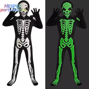 Disfraz de Halloween HESPER para Niños, Esqueleto Verde, Fantasma, Hueso, Cosplay, Gótico, Victoriano, Traje de Fantasma de Escenario, Traje de Fiesta de Una Pieza - Product Image 3