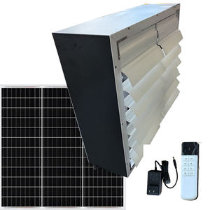 Ventilateur d'extraction mural solaire à contrôle automatique de la température, personnalisable OEM/ODM, en acier inoxydable, étanche, pour <span class=keywords><strong>ventilation</strong></span> hors réseau - Product Image 2