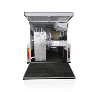 Remorque à chevaux à col de cygne personnalisable pour 3 chevaux, remorque de transport de chevaux aux normes australiennes avec logement - Product Image 4