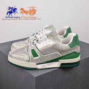 Chaussures de qualité supérieure, chaussures de tennis de luxe, chaussures de sport en cuir vintage, baskets décontractées pour hommes, baskets tendance - Product Image 2