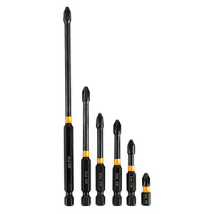 Yunbei Impact <b>Screwdriver</b> <b>Bit</b> 1/4 in Hex Shank Black Oxide Phillips PH2 Electric Drill <b>Bit</b> <b>Set</b> - Product Image 5