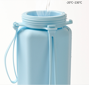 2025 kho Silicone Thể Thao chai nước, xách tay shatterproof chịu nhiệt có thể gập lại thực phẩm cấp Silicone cup bán buôn - Product Image 6