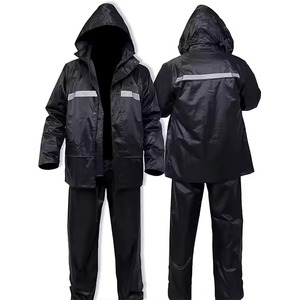 Giacca Antipioggia Riflettente di Alta Qualità per Adulti, Impermeabile in PVC e Poliestere, per Sicurezza all'Aperto, Viaggi e <span class=keywords><strong>Moto</strong></span>, in Tessuto OXFORD - Product Image 2