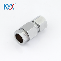 Kit de raccordement de tuyaux en acier inoxydable de 3/8 pouce, ensemble de 3 connecteurs pour la connexion de tuyaux de gaz