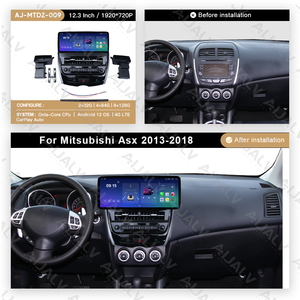 Nouvel arrivage : <span class=keywords><strong>Autoradio</strong></span> lecteur DVD pour MITSUBISHI ASX 2013-2018, cadre de façade 12,3 pouces, panneau stéréo 2 DIN, GPS, accessoires auto - Product Image 5