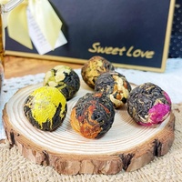 Thé en fleurs artisanal en forme d'œuf, thé chinois parfumé aux fleurs, thé aux herbes naturel pour la santé, emballage en coffret cadeau, vente en gros