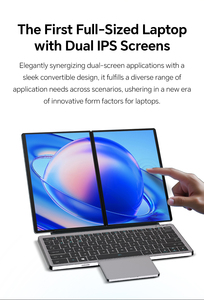2025 OEM Dual-Screen 2-in-1 Laptop 10,95 "+ 10,95" 16GB DDR4 Procesador <span class=keywords><strong>Intel</strong></span> 16GB + 512GB Expansion Business Touch Smart Laptop - Product Image 3