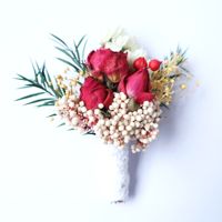 Bouquet de fleurs séchées préservées style bohème, mini décoration éternelle faite à la main pour mariage, fête des Mères, cadeau pour enfant, anniversaire - Vente directe usine