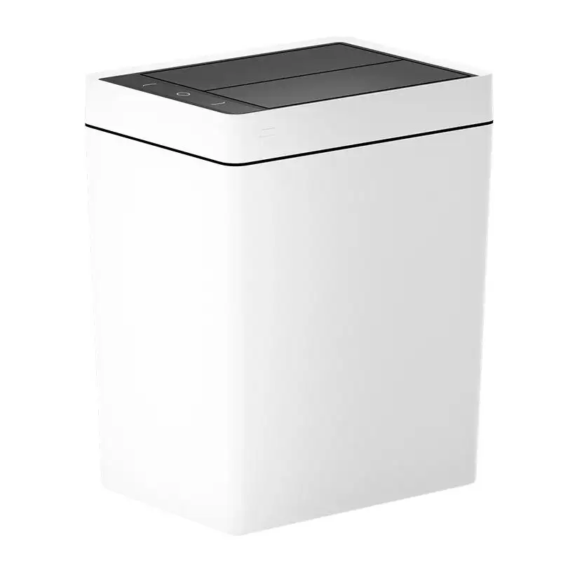 Automatic Adsorption Side by Side lid Induction lid Smart Trash Can Garbage bin Touchless 17L 4.5 Gallon Jiabiyi JustBeEasy