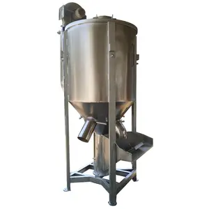 Factory price guaranteed quality dry feed vertical mixer plastic granules color mixer