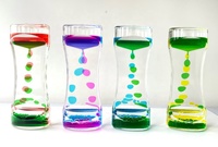 Nouveau liquide minuterie jouets sensoriels liquide mouvement barboteur minuterie flottant couleur lave lampe fidget jouets