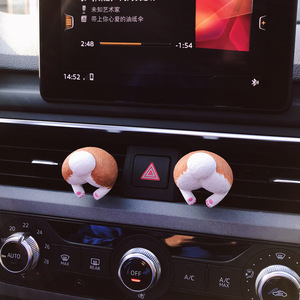 56H Gypsum Ceramic Gardenia Dog Air Freshener Car Interior Decorative Scent Stone <strong>Vent</strong> Essential Oil <strong>Diffuser</strong> Car Holder <strong>Clip</strong> - Product Image 4