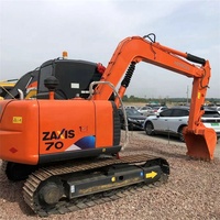 Mini-excavatrices Hitachi d'occasion 7 tonnes ZAXIS70 ZX70-5A, idéales pour la location personnelle, pelle sur chenilles ZX70 économique