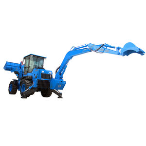 Mini Retroexcavadora de 0.5 Toneladas, Cargadora de Ruedas Pequeña, Tractor de Jardín con Retroexcavadora en Venta - Product Image 2