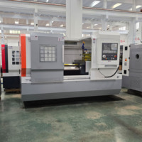 Tour CNC horizontal automatique CK6150 avec système GSK25i/808D/FANUC 0i-TF, lit plat, pour tournage de métaux