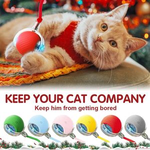 Brinquedo Interativo de Silicone para Gatos Modelo Novo 2025 Design Moderno de Cartoon para Gatos e Cães Brinquedo Inteligente de Bola Rolante para Gatinhos - Product Image 5