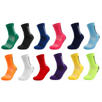 Chaussettes de football antidérapantes avec semelle en silicone, chaussettes de sport rembourrées pour les joueurs, entraînements, matchs, sports d'équipe