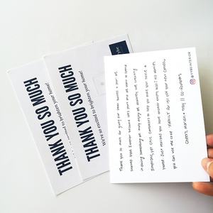 Tarjetas <span class=keywords><strong>de</strong></span> felicitación <span class=keywords><strong>de</strong></span> papel artístico con diseño <span class=keywords><strong>de</strong></span> logotipo personalizado a todo color al mejor precio, tarjetas <span class=keywords><strong>de</strong></span> agradecimiento <span class=keywords><strong>de</strong></span> negocios impresas a doble cara personalizadas - Product Image 5
