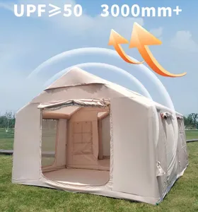 Không Gian Lớn Glamping Inflatable Không Khí Dome Lều Cho Ngoài Trời Cắm Trại Bên Gia Đình