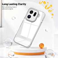 Funda Protectora Antigolpes Soonleader Ultra Transparente de TPU y PC Magnética Suave con Colores Personalizables para Oppo X9 Pro