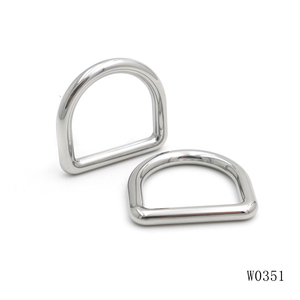 Anneau en D forgé en acier inoxydable, monobloc, poli miroir, 26 mm, rond, en métal, pour collier de chien d'extérieur - Product Image 1