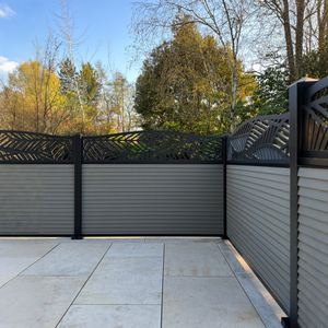 Clôture WPC par Pièce pour <span class=keywords><strong>Jardin</strong></span> Extérieur, Panneau Modulaire Facile à Monter, Haute Résistance, Sans Déformation - Product Image 3