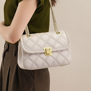 New <b>Chain</b> Bag Shoulder Purse Designer <b>Handbag</b> Brands Ladies Woven Leather Luxury <b>Handbags</b> for Women - Product Image 1