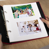 Nouveaux albums photo en tissu de lin de 16 pouces, autocollants, à feuilles mobiles, pour billets de cinéma, journaux, souvenirs de mariage
