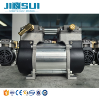 Compresseur d'air à piston sans huile DC 12/24V 200W avec roulement pour usage médical