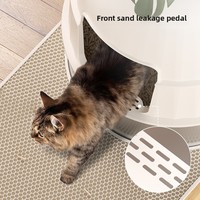 Litière pour chat en acier inoxydable de style nouveau, design pot de fleurs, transfrontalière, taille extra-large, côtés surélevés, entièrement fermée, désodorisante