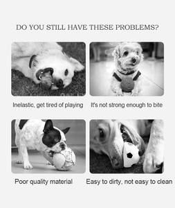 Jouet interactif pour animaux <span class=keywords><strong>de</strong></span> compagnie balle <span class=keywords><strong>de</strong></span> divertissement en <span class=keywords><strong>silicone</strong></span> anti-morsure très élastique léger pour un jeu facile aide à nettoyer les dents <span class=keywords><strong>de</strong></span> l'animal - Product Image 6