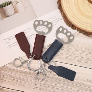 Hr Wholesale Pu Leather Shaped Bottle Openers Cute Stainless Steel Cat Paw Fridge Corkscrew Personalized <b>Beer</b> Lover Gift - Product Image 4