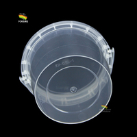 Récipients alimentaires en plastique ronds de la catégorie comestible 0.3L pp avec le baquet en plastique du récipient IML d'emballage de yaourt des couvercles 10oz de beurre