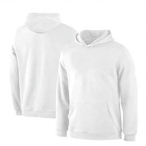 Sweat-shirt à capuche uni pour homme, coupe classique, tricoté, décontracté, avec poche, pour l'automne - Product Image 3