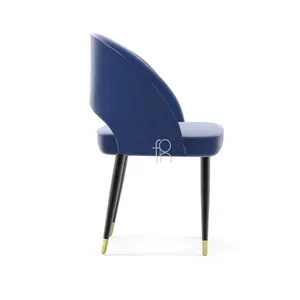 Cadeira de bar de couro moderna personalizada, balcão de jantar para restaurantes, bar, cafeteria, hotel, móveis