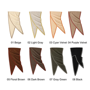 ผ้าพันคอแคชเมียร์แท้ 100% น้ำหนักเบา แบบสามเหลี่ยม ดีไซน์หรูหรา ขอบลายทาง สำหรับขายส่ง (OEM) - Product Image 3