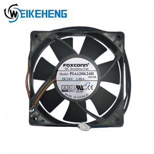 พัดลมอินเวอร์เตอร์ <span class=keywords><strong>FOXCONN</strong></span> PIA120K24H ของแท้ใหม่ 24V 1.40A 4 สาย 12038 พัดลมระบายความร้อนจากจีน จัดส่งรวดเร็ว พัดลมอุตสาหกรรม มอเตอร์ไฟฟ้ากระแสตรง - Product Image 1