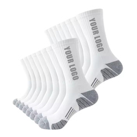 Chaussettes de sport décontractées personnalisées en Spandex/Nylon/Coton respirantes et absorbantes pour la course et le basketball