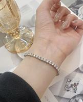 Brazalete de Tenis con Diamantes Completos en Oro de 18K |   Diamantes Cultivados en Laboratorio, Engaste de Una Sola Hilera, Unisex, Lujo, Suministro Directo de Fábrica