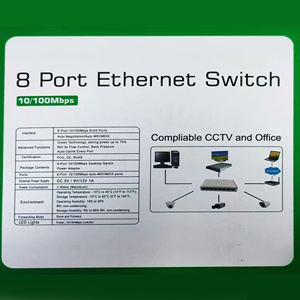 Conmutador de red gestionado de 100 puertos de <span class=keywords><strong>5</strong></span>/8 megabits al por mayor con conmutador concentrador Ethernet SNMP y POE en caja de plástico - Product Image 6