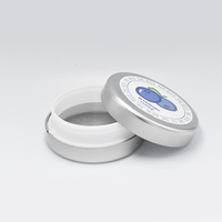 Mini boîte de conserve ronde imprimée personnalisée étui métallique vide résistant aux enfants pour pilules jouets sexuels médecine type plastique PP