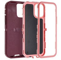 Coque de téléphone pour Apple 15 Pro, protection intégrale, triple protection, compatible avec les modèles 13/14, anti-chute, finition mate