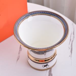 Vase de table en céramique européenne de luxe en gros, art déco, écologique, léger, décoration d'intérieur pour les fêtes de mariage - Product Image 4