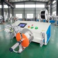 Machine automatique de bobinage et d'ensilage de fils SA-C01-T, enrouleur de câbles à longueur fixe avec compteur et affichage PLC en anglais